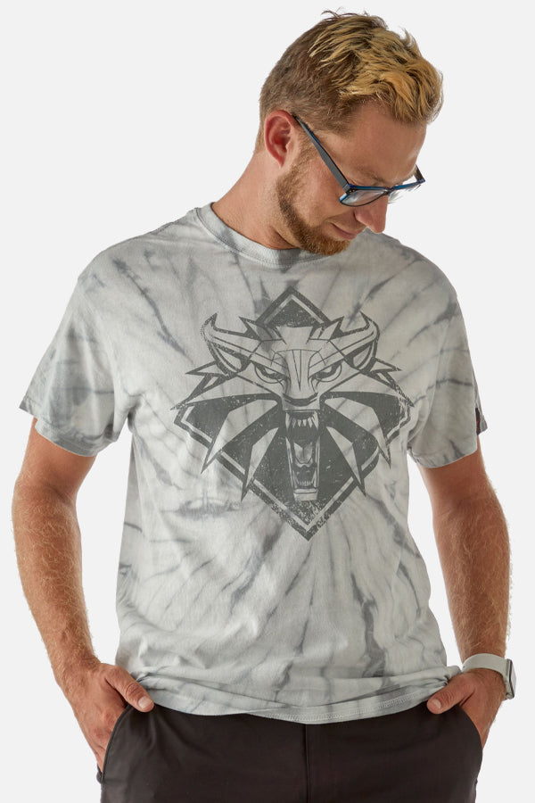 THE WITCHER WOLFS HOWLING TIE-DYE TEE