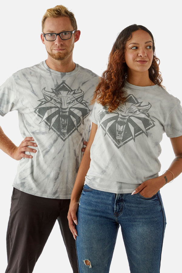 THE WITCHER WOLFS HOWLING TIE-DYE TEE