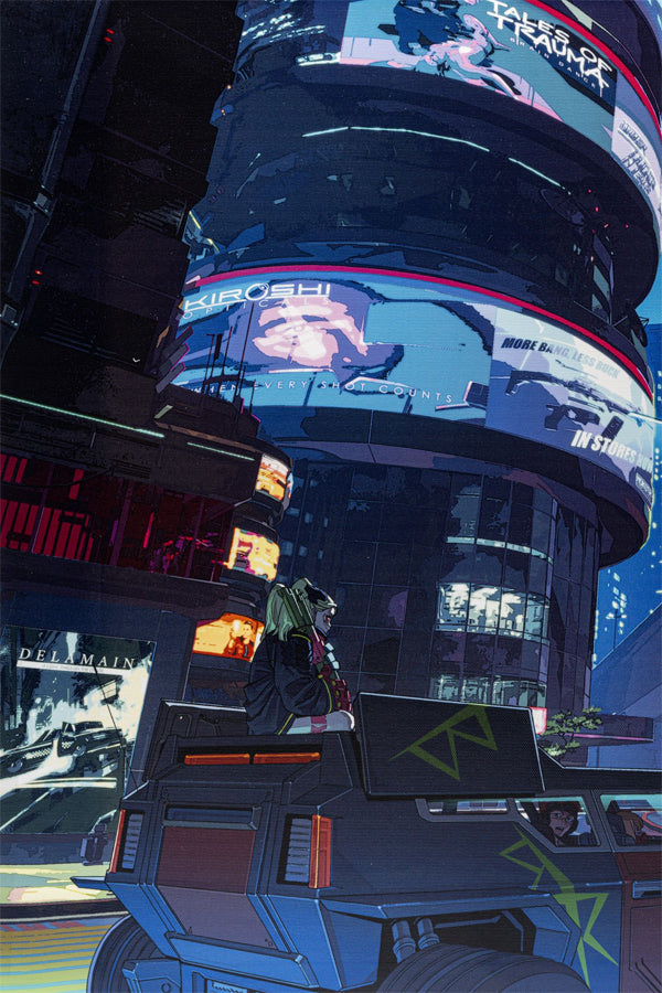 CYBERPUNK EDGERUNNERS SLICE OF LIFE CANVAS ART