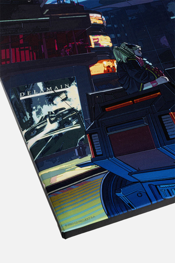 CYBERPUNK EDGERUNNERS SLICE OF LIFE CANVAS ART