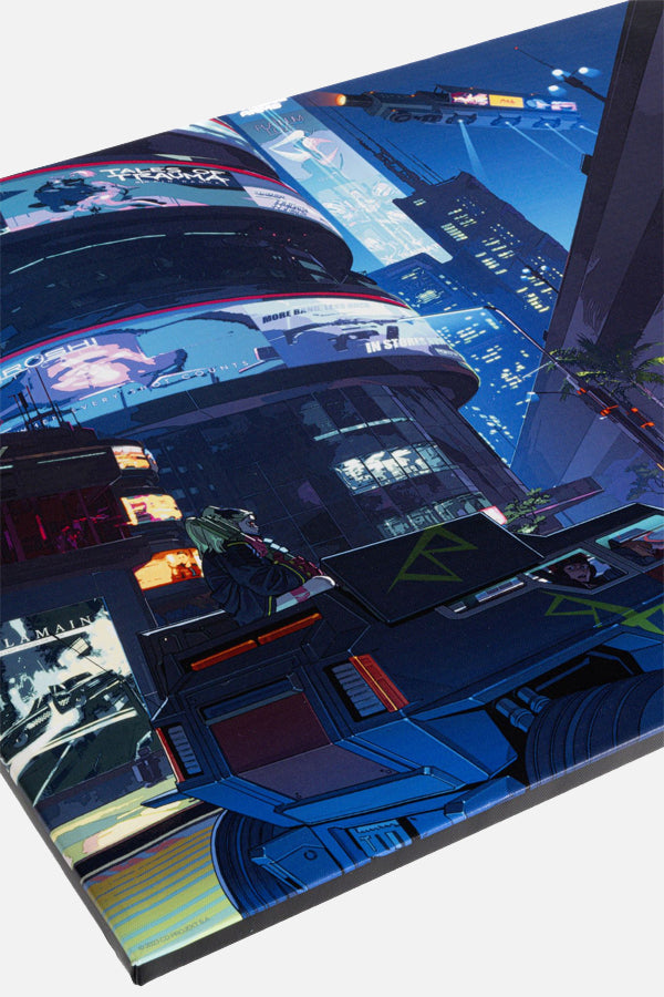 CYBERPUNK EDGERUNNERS SLICE OF LIFE CANVAS ART