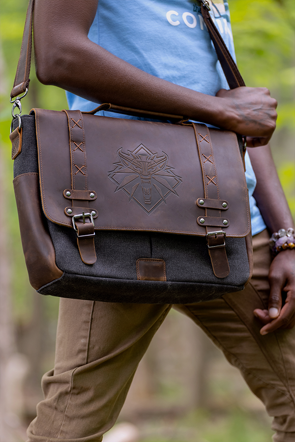 THE WITCHER WHITE WOLF MESSENGER BAG