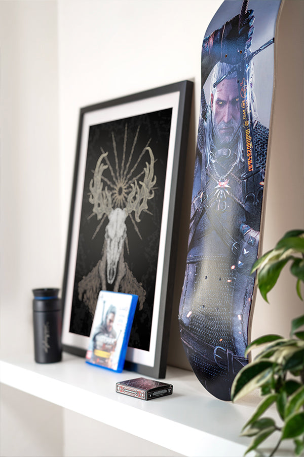 THE WITCHER GERALT ICON SKATEBOARD DECK
