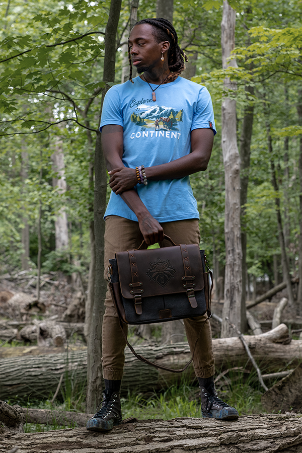 THE WITCHER WHITE WOLF MESSENGER BAG