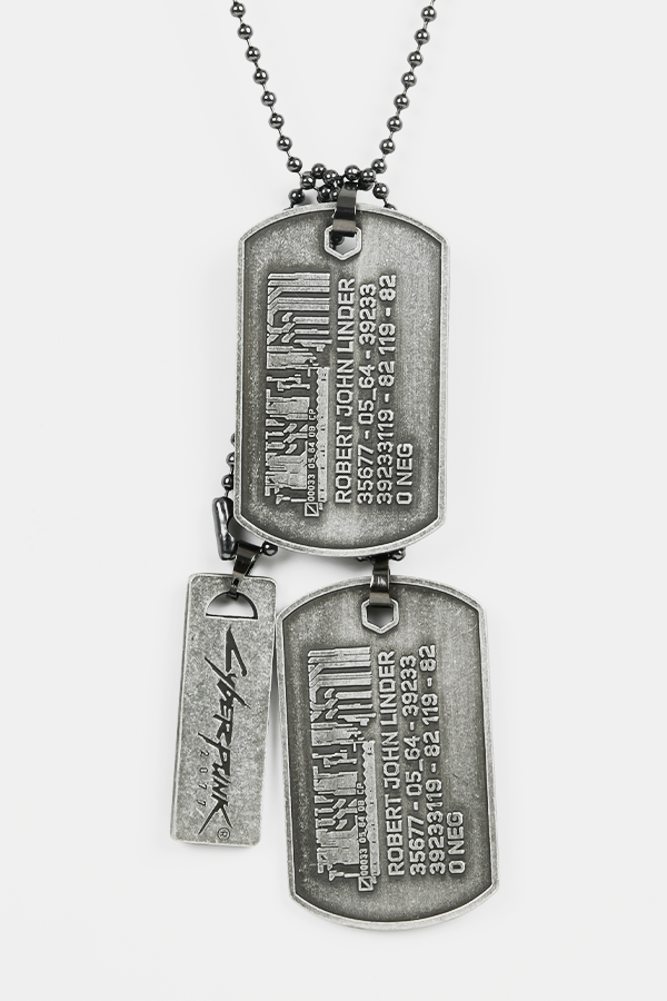 CYBERPUNK 2077 JOHNNY SILVERHAND'S DOG TAGS