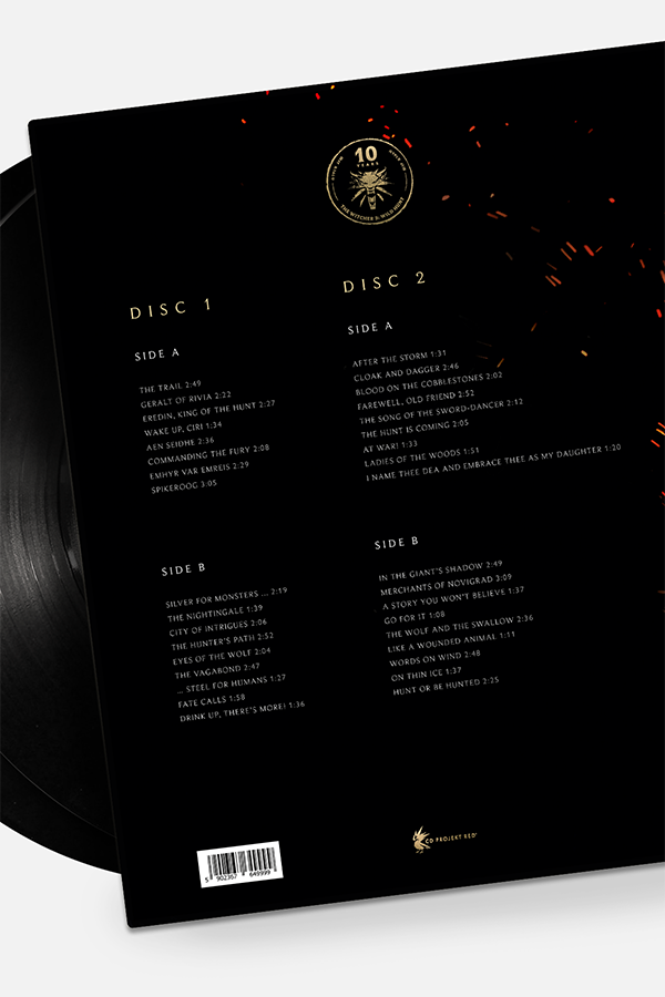 THE WITCHER 3 WILD HUNT OFFICIAL SOUNDTRACK STANDARD VINYL