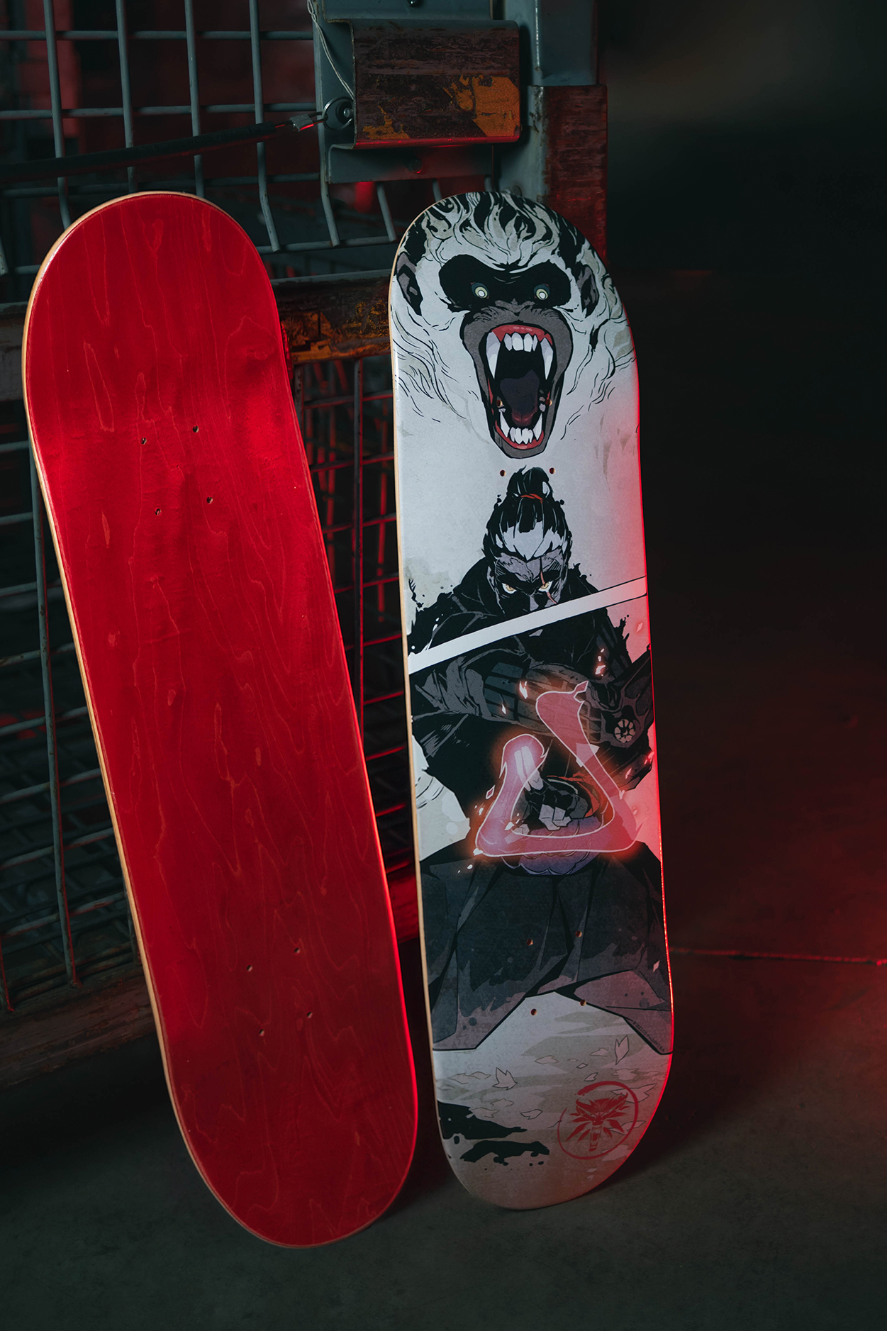 THE WITCHER RONIN TERU COVER SKATE DECK