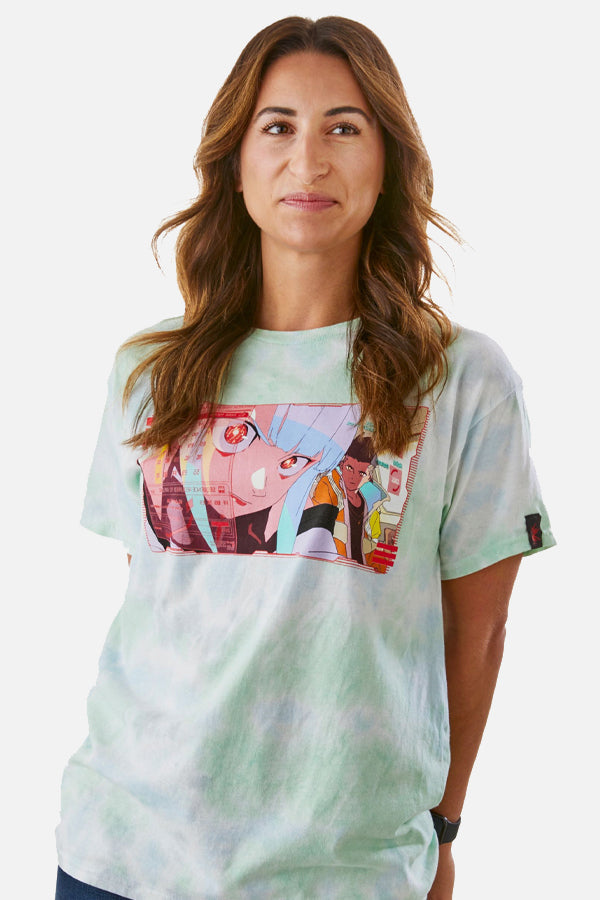 CYBERPUNK EDGERUNNERS TIE-DYE HACK TEE