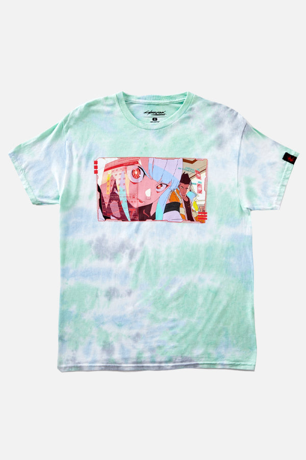 CYBERPUNK EDGERUNNERS TIE-DYE HACK TEE
