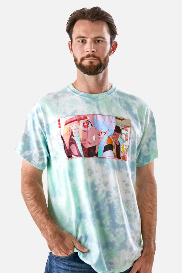 CYBERPUNK EDGERUNNERS TIE-DYE HACK TEE