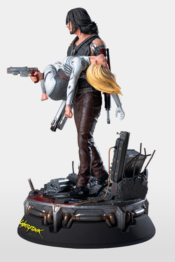 CYBERPUNK 2077 JOHNNY AND ALT STATUE