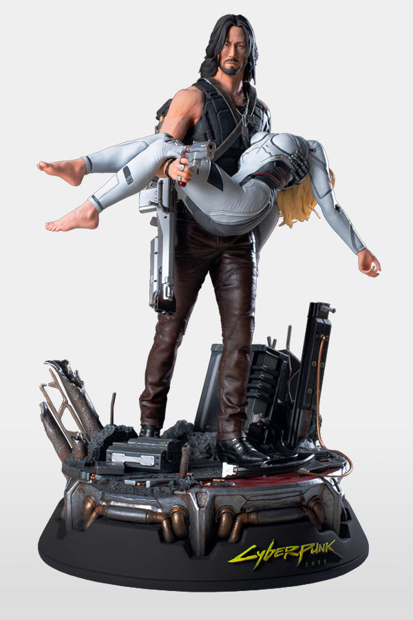CYBERPUNK 2077 JOHNNY AND ALT STATUE