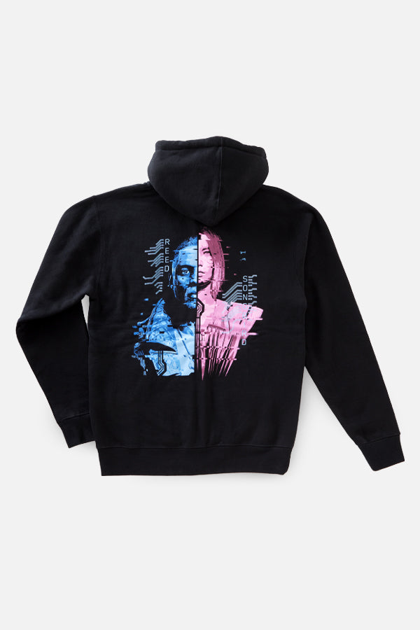 CYBERPUNK 2077 PHANTOM LIBERTY REED AND SONGBIRD HOODIE