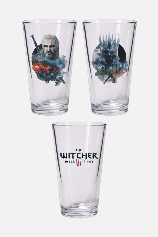 THE WITCHER GERALT AND EREDIN PINT GLASS SET