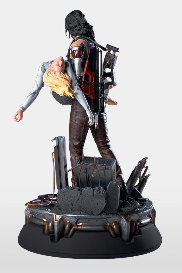 CYBERPUNK 2077 JOHNNY AND ALT STATUE