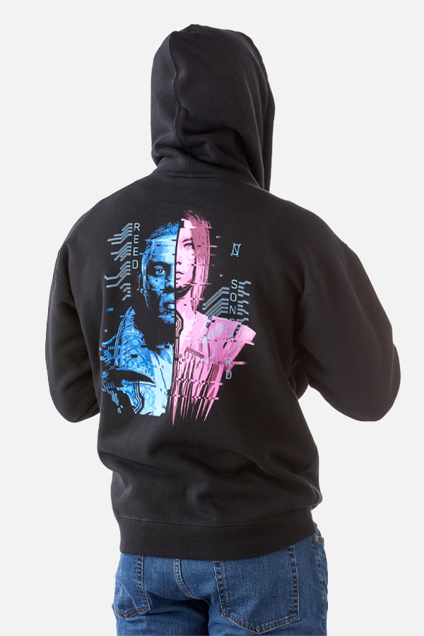 CYBERPUNK 2077 PHANTOM LIBERTY REED AND SONGBIRD HOODIE