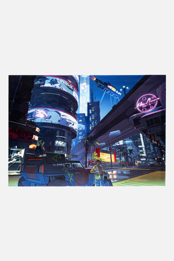 CYBERPUNK EDGERUNNERS SLICE OF LIFE CANVAS ART – CD PROJEKT RED Gear ...