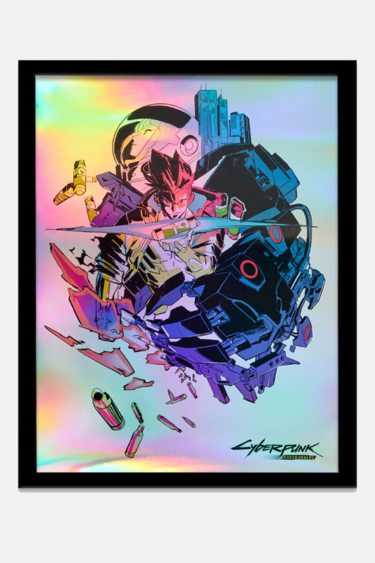 CYBERPUNK EDGERUNNERS DAVID AND LUCY LITHOGRAPH BY STUDIO TRIGGER
