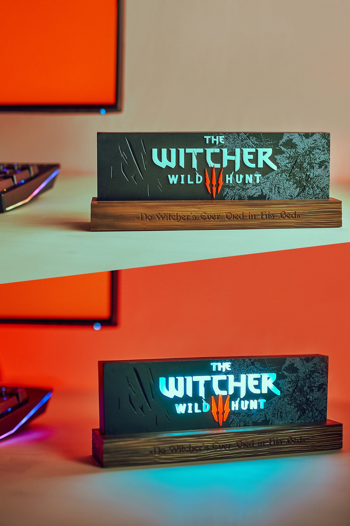THE WITCHER 3: WILD HUNT LOGO LAMP
