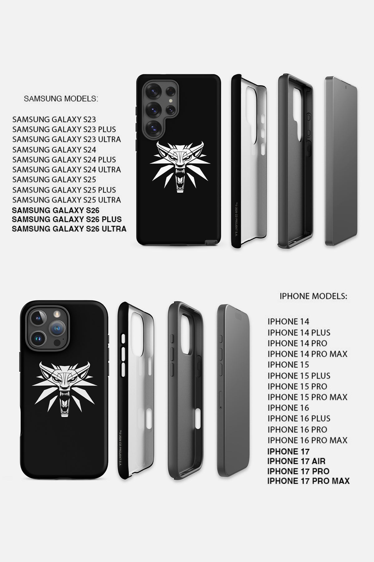 THE WITCHER THE WHITE WOLF SAMSUNG GALAXY PHONE CASE