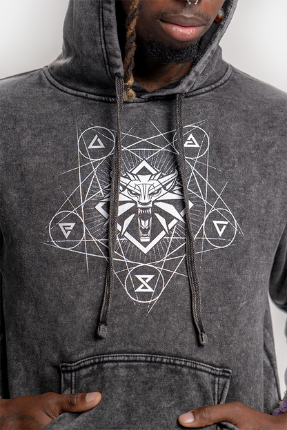 THE WITCHER WOLF AND SIGNS HOODIE