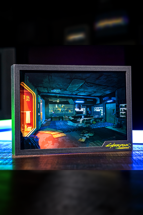 CYBERPUNK EDGERUNNERS DAVID'S APARTMENT SHADOWBOX