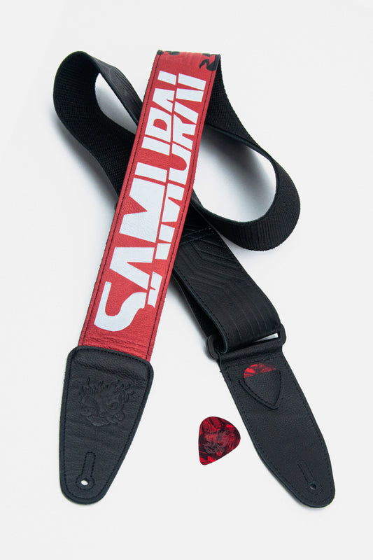 CYBERPUNK 2077 SAMURAI GUITAR STRAP AND PICK SET