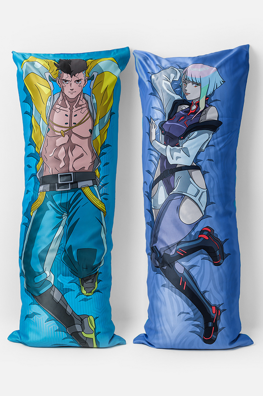 CYBERPUNK EDGERUNNERS WORLDS APART BODY PILLOW CASE