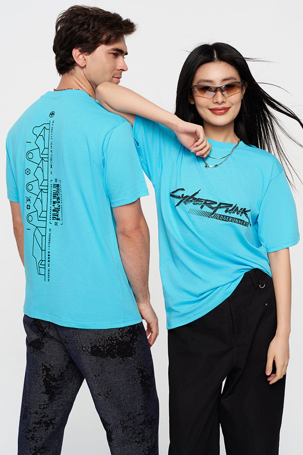 CYBERPUNK EDGERUNNERS DAVID BARCODE SPINE TEE