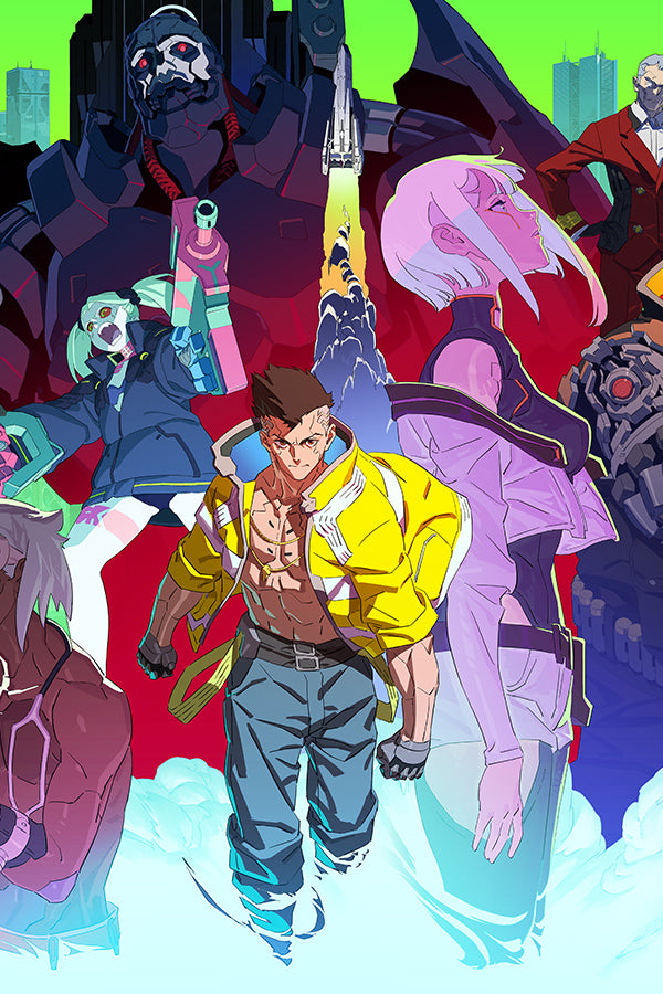 CYBERPUNK EDGERUNNERS ANNIVERSARY LITHOGRAPH BY STUDIO TRIGGER