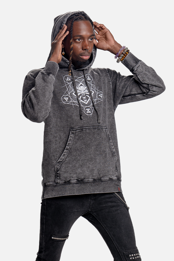THE WITCHER WOLF AND SIGNS HOODIE