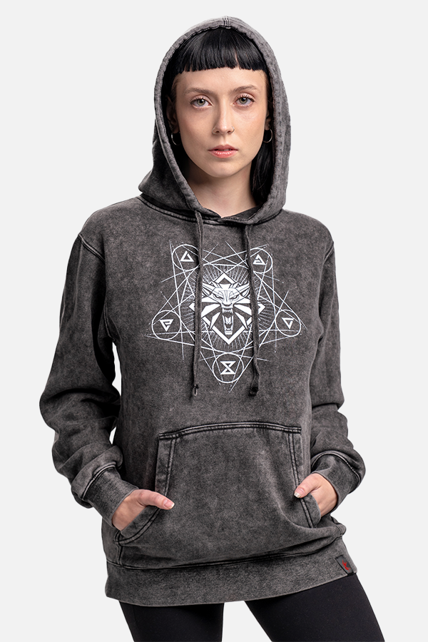 THE WITCHER WOLF AND SIGNS HOODIE