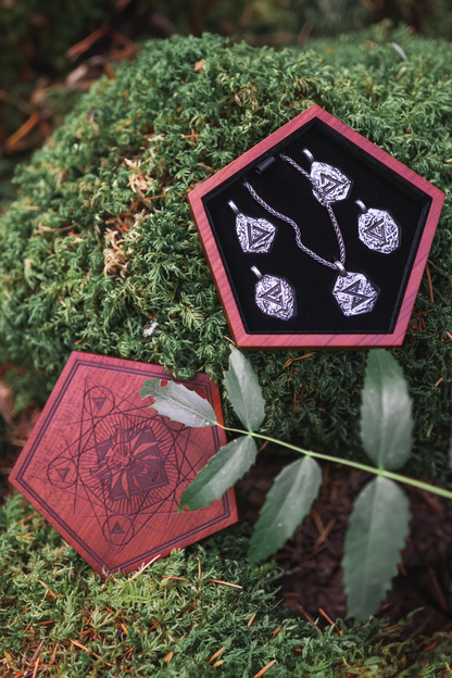 THE WITCHER SIGNS PENDANT SET AND KEEPSAKE BOX