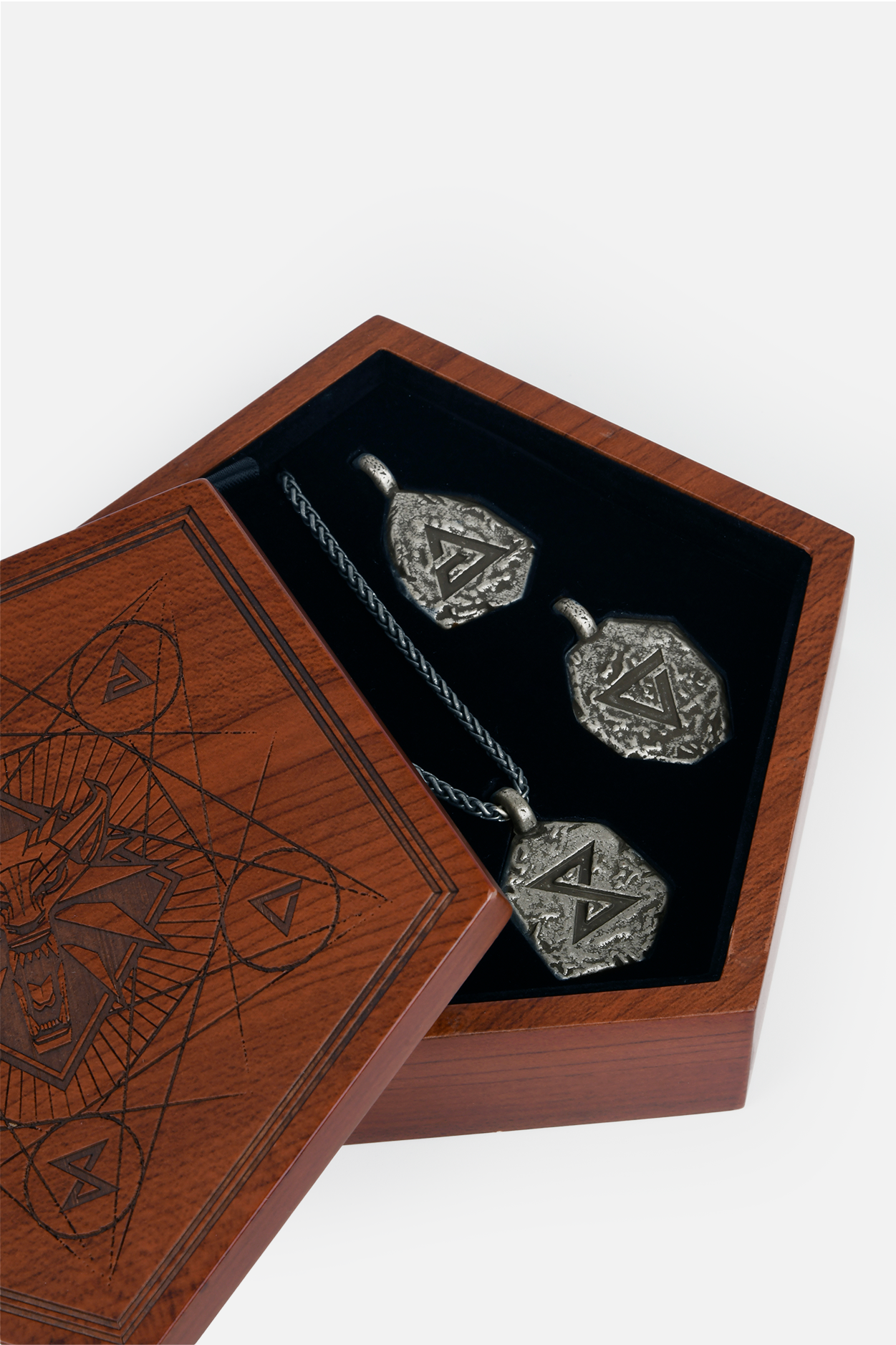 THE WITCHER SIGNS PENDANT SET AND KEEPSAKE BOX