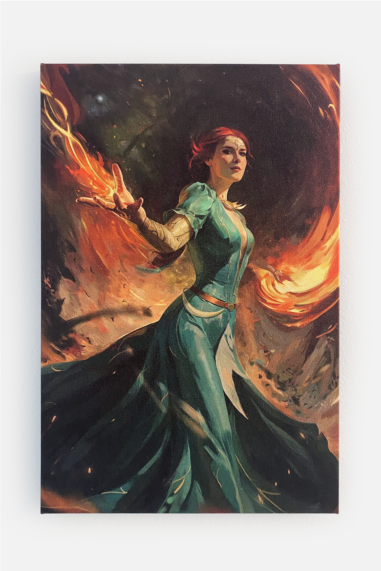 THE WITCHER 3: WILD HUNT 10TH ANNIVERSARY A FIERY DISPLAY CANVAS PRINT