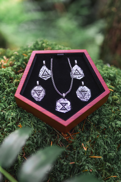 THE WITCHER SIGNS PENDANT SET AND KEEPSAKE BOX
