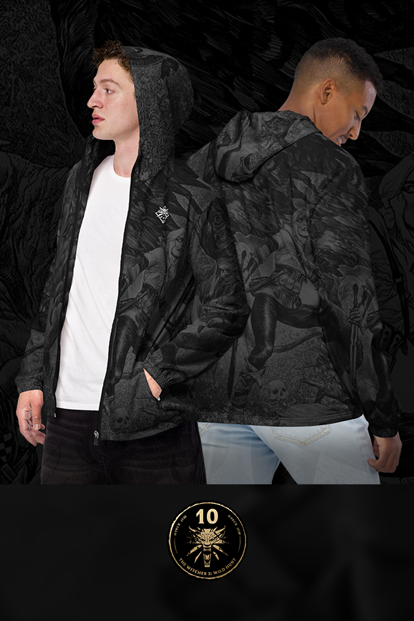 THE WITCHER 3: WILD HUNT 10TH ANNIVERSARY CIRI AND THE BASILISK WINDBREAKER