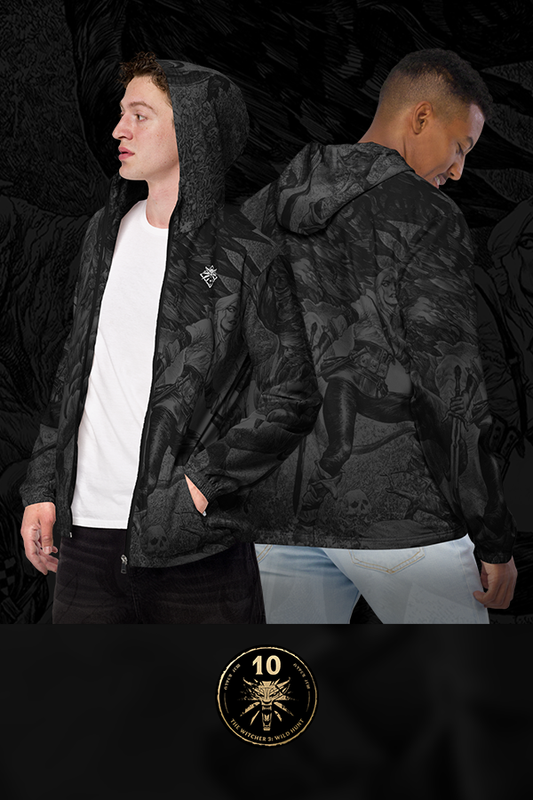 THE WITCHER 3: WILD HUNT 10TH ANNIVERSARY CIRI AND THE BASILISK WINDBREAKER