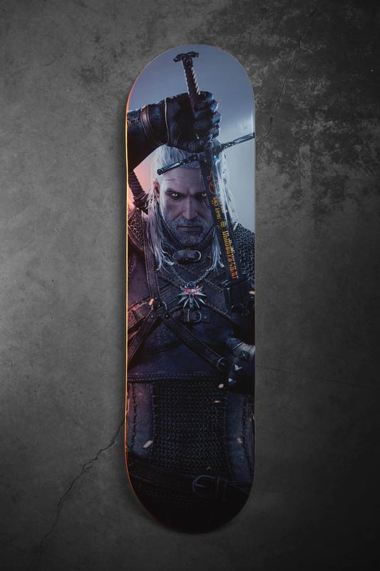 THE WITCHER GERALT ICON SKATEBOARD DECK