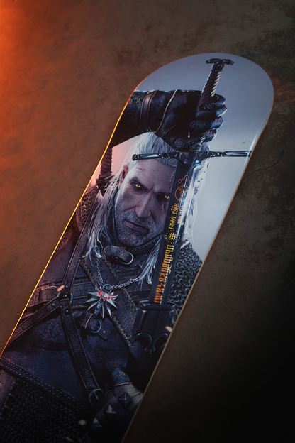 THE WITCHER GERALT ICON SKATEBOARD DECK