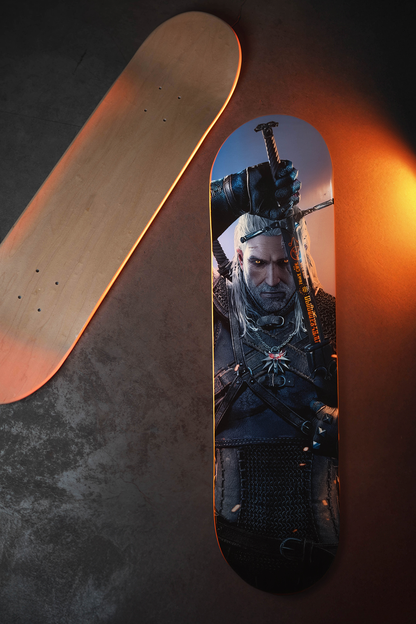 THE WITCHER GERALT ICON SKATEBOARD DECK