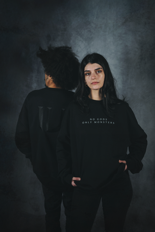 THE WITCHER 4 NO GODS ONLY MONSTERS CREWNECK