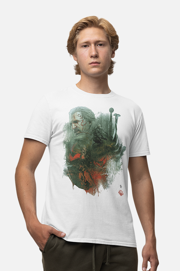 THE WITCHER 3: WILD HUNT 10TH ANNIVERSARY WHITE WOLF TEE