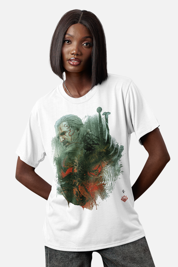 THE WITCHER 3: WILD HUNT 10TH ANNIVERSARY WHITE WOLF TEE