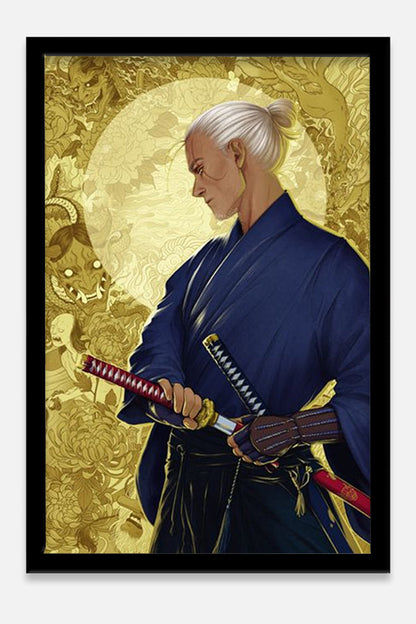 THE WITCHER RONIN LITHOGRAPH BY JEN BARTEL