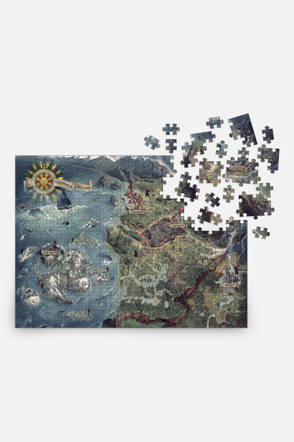THE WITCHER WORLD MAP PUZZLE