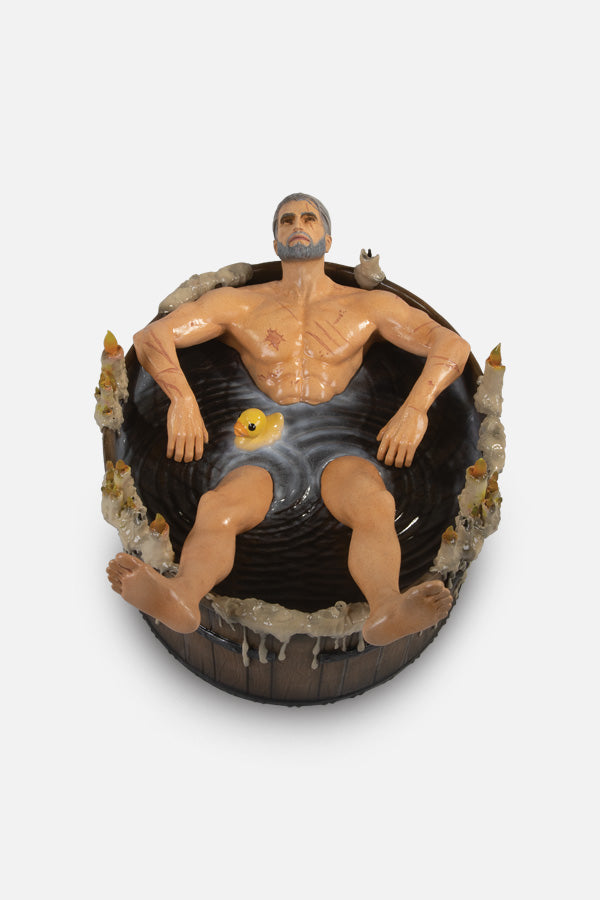 THE WITCHER GERALT IN THE BATH STATUETTE